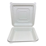 Contenedor Para Alimentos Desechable y Biodegradable De 9x6x3 c/2  divisiones - – We Care Desechables Biodegradables