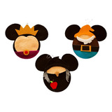Mickey Mouse Esfera Blanca Nieves Disney Adornos Navidad 6pz