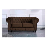 Love Seat Jafar Suede Chocolate Mueble Sala Sofa Sillon