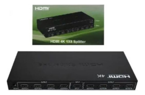 Multiplicador Splitter Hdmi, 1 Entrada X 8 Salidas, 1080 1x8