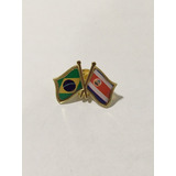 Pins Da Bandeira Do Brasil X Costa Rica