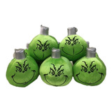 Esferas Mod 32 De Grinch Grandes 6 Piezas  