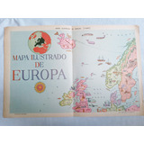 Lamina Antigua Revista * Billiken * Mapa Ilustrado Europa