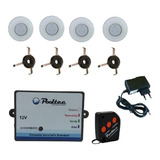 4 Refletor Tecno Super Led Rgb 3 9w Piscina+comando Pooltec