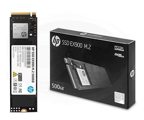 Disco Sólido Interno M2 Hp Ex900 500gb Nvme Alta Veloc Caja