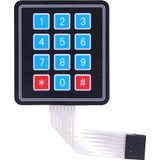 Teclado Membrana Matricial 4x3 Autoadhesivo Keypad Arduino  