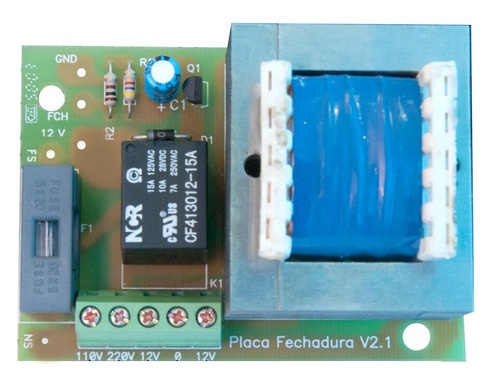 Placa Para Acionamento De Fechadura Portão Eletrônico Rossi