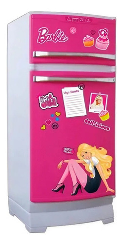Heladera Barbie Glam Original Con Accesorios Y Stickers Tv