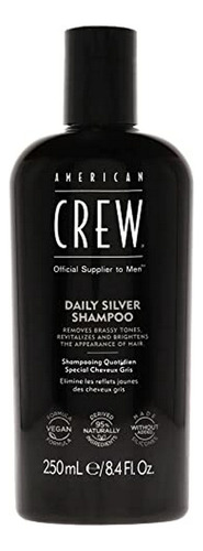 Champú American Crew Para Hombres, Plata Diario, Fórmula Veg