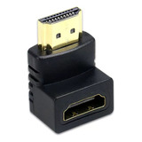 Adaptador Plug Hdmi 90 Graus Em L Macho Fêmea 1.4 Tv Painel