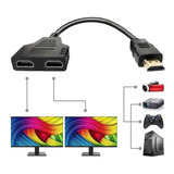 Cable Duplicador Hdmi De 1 Entrada A 2 Salidas Pc Tv Monitor