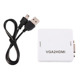 Convertidor Mini Vga A Hdmi, 1080p, Vga2/hdmi, Adaptador Par