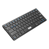 Teclado Bluetooth Pc/tablet/celular/notebook Sem Fio Macio Cor De Teclado Preto Idioma Português Brasil