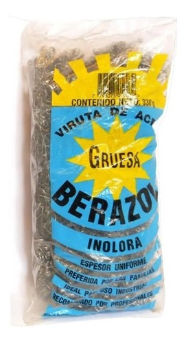 Viruta Acero Gruesa Berazol X 330 Grs Bolson X 10 Un