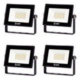 Combo Set X4 Proyector Reflector Led Baw 10w Ip65 900lm Fría