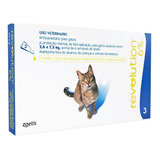 Antipulgas Revolution 45mggatos De 2,6 A 7,5 Kg C/ 3 Pipetas