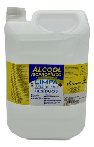 Álcool Isopropílico 99,8% Isopropanol 5l Revestsul