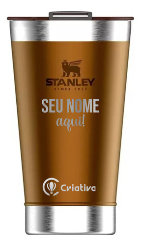 Copo Térmico Stanley Com Tampa Personalizado Liquida Verão 