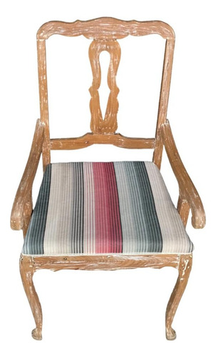 Cadeira De Braço Rústica Em Madeira Nobre. 