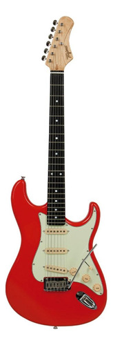 Guitarra Elétrica Tagima Signature Series Ea Pro 3 De  Mogno Fiesta Red Com Diapasão De Madeira Técnica
