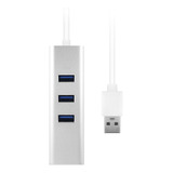 Adaptador Usb A Ethernet Rj45 3.0 Hub 3 Puertos 10/100/1000