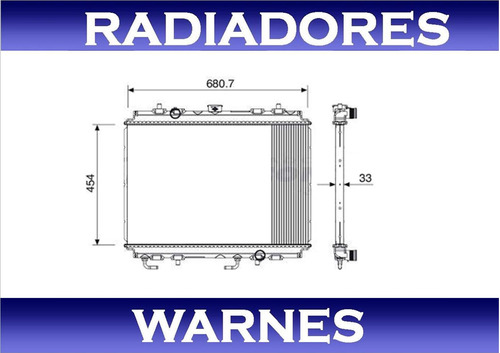 Radiador Mitsubishi L200 Sport 2.5 2003 2004 Caja Automatica Foto 3