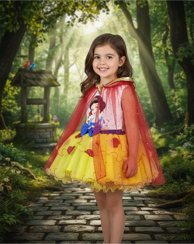 Vestido Para Niña Blanca Nieves, Princesa Blanca Nieves