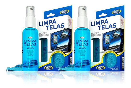 Kit C/2 - Limpa Telas Start Celulares Tv's Led Lcd Tablet