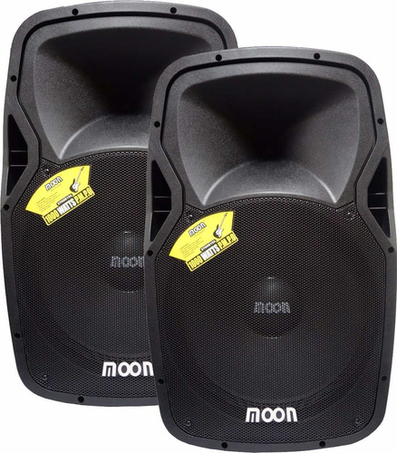 Combo Bafle Moon Stone Activo Y Pasivo 15 600w Bluetooth