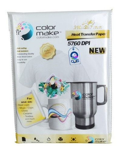 Papel Para Sublimar Premium 110g A4 Color Make 100 Hojas