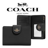 Cartera Coach 100% Original De Piel Negro Para Mujer