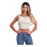 Blusa Elegante De Moda Para Dama Crop Top 9265 Tej