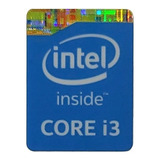 Adesivo Original Intel Core I3 4º E 5° Geração Fundo Azul
