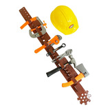 Kit Ferramenta Infantil Construtor Capacete Cinto Educativo