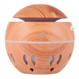 Humidificador De Aire Madera Difusor Aromaterapia Led 006a