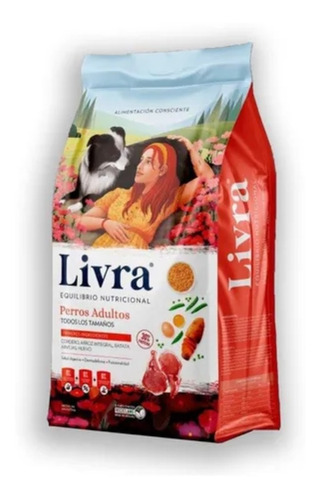 Alimento Livra Para Perro Adulto Cordero & Arroz Integ 15kg 