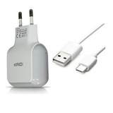 Carregador Duplo Fonte Turbo Usb Cabo Type-c Kaidi Kd-605c