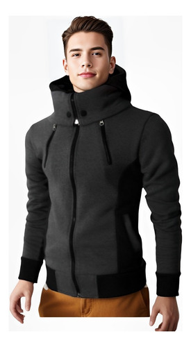 Sudadera Hombre Chaqueta De Cuello Alto Calor Y Confort