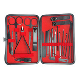 Set Manicure Pedicure Estuche Tijeras Cortauñas Palas Pinzas