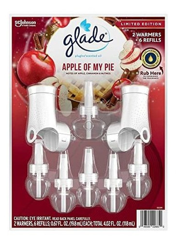 Glade Plugins 2 Calentadores + 6 Repuestos Navideños (apple 