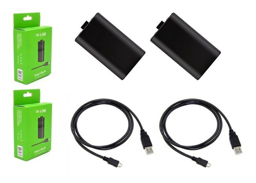 Kit Carga Y Juega 2 Piezas Bateria Recargable Xbox One Gener