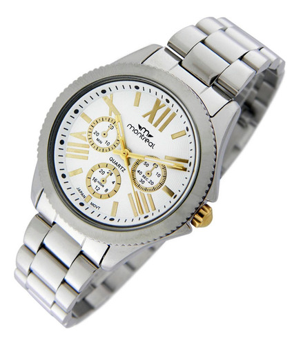 Reloj Montreal Mujer Ml1015 Malla Acero Inoxidable Sólido