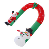 Arco Inflable De Navidad Con Muñeco De Nieve Papá Noel