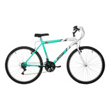 Bicicleta Aro 26 Quadro Reto Moutain Bike Profissional + Cor Verde Anis