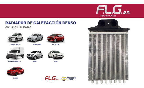 Radiador De Calefaccion Denso Nueva Fiat  Fiorino 1.4 Xmf  Foto 5