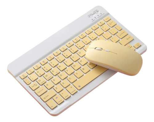 Kit Teclado E Mouse Sem Fio Abnt2 Para iPad E Galaxy Tablet