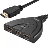 Switch Hdmi 3 Puertos X1 Con Cable