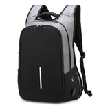 Mochila Porta Notebook Con Sistema Antirrobo Puerto Usb