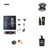 Kit Maquina Desvelladora, Aceite, Shampoo Y Cepillo Barberia