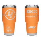 Termo Lando Norris Mclaren Formula 1 Yeti 30oz Grabado Láser